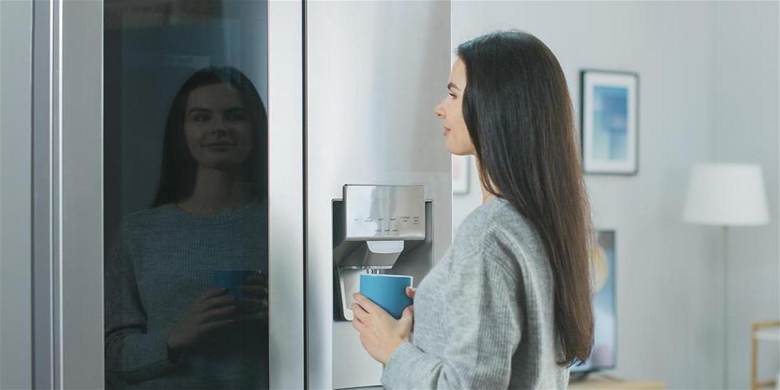 Fridge with smart panel